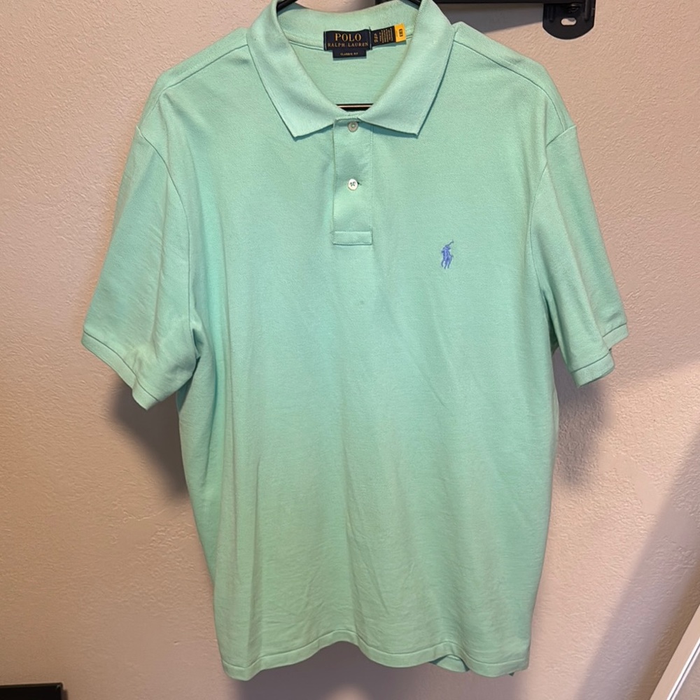 Polo by Ralph Lauren Mint Green Men's Shirt